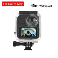 45m for gopro max waterproof dive case underwater protective housing shell box for gopro hero 8 max panoramic camera accessories