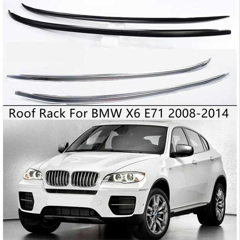 Roof Rack For BMW X6 E71 2008-2014 High Quality Aluminum Alloy Rails Bar Luggage Carrier Bars top bar Racks Rail Boxes