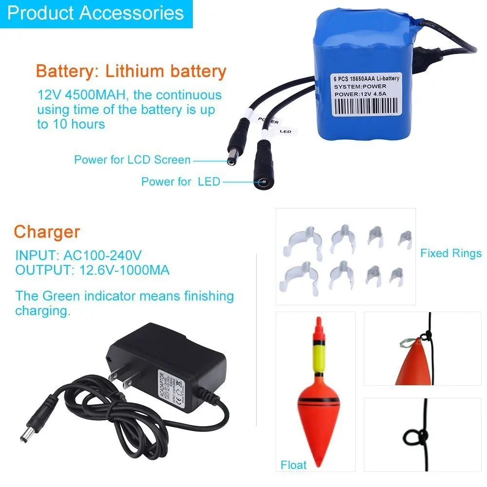 Подводный Рыболокаторы Профессиональный рыбалка видео Камера с 7 &quotЦвет ЖК