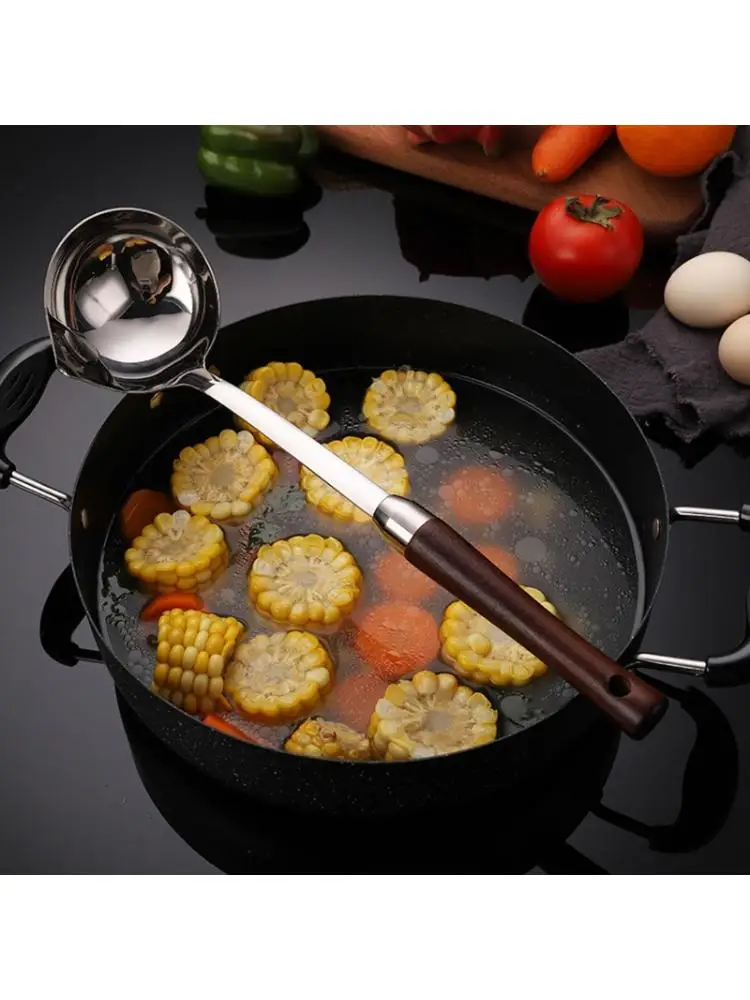

304 Stainless Steel Oil Filter Spoon Grease Scoop Colander Soup Separator Long Handle Kitchen Gadgets Cooking Tool