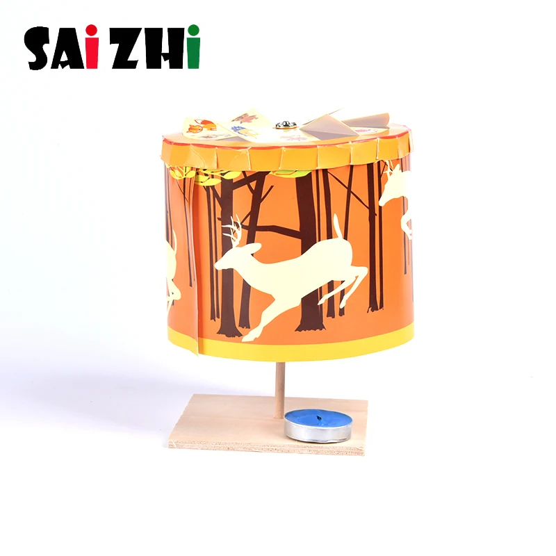 Saizhi DIY вращающаяся модель фонаря аксессуары Творческий изобретения изготовление
