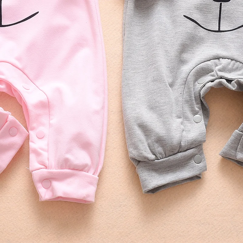 

New Infant Clothing Baby Girls Boys Romper Cute Cartoon Bear Print Long Sleeve Jumpsuit Autumn Spring Newborn Baby Girl Clothes
