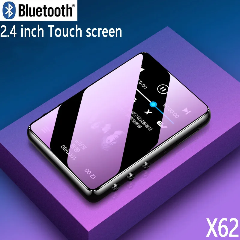 

MP3-плеер Bluetooth 5.0, сенсорный экран 2,4 дюйма, встроенный динамик, 16 ГБ, с электронной книгой, радио, запись, воспроизведение видео