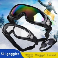 snow ski goggles eye protective windproof snow glasses adjustable strap snow ski glasses for skiing snow ski glasses
