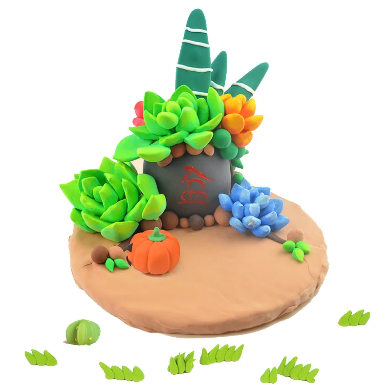 Ссветильник легкая глина 36 цветов Нетоксичная цветная зеркальная Детский