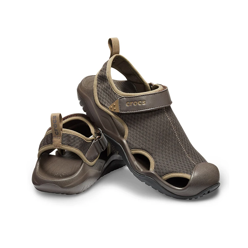 CROCS Swiftwater Mesh Deck Sandal M MEN for male men's summer shoes beach TmallFS rubber slippers | Спорт и развлечения
