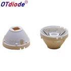 1 шт. CREE XML светодиодный XML2 светодиодный XHP50 LED Lens 21 мм белый держатель 10254560 градусов LED LENSрефлекторный коллиматор