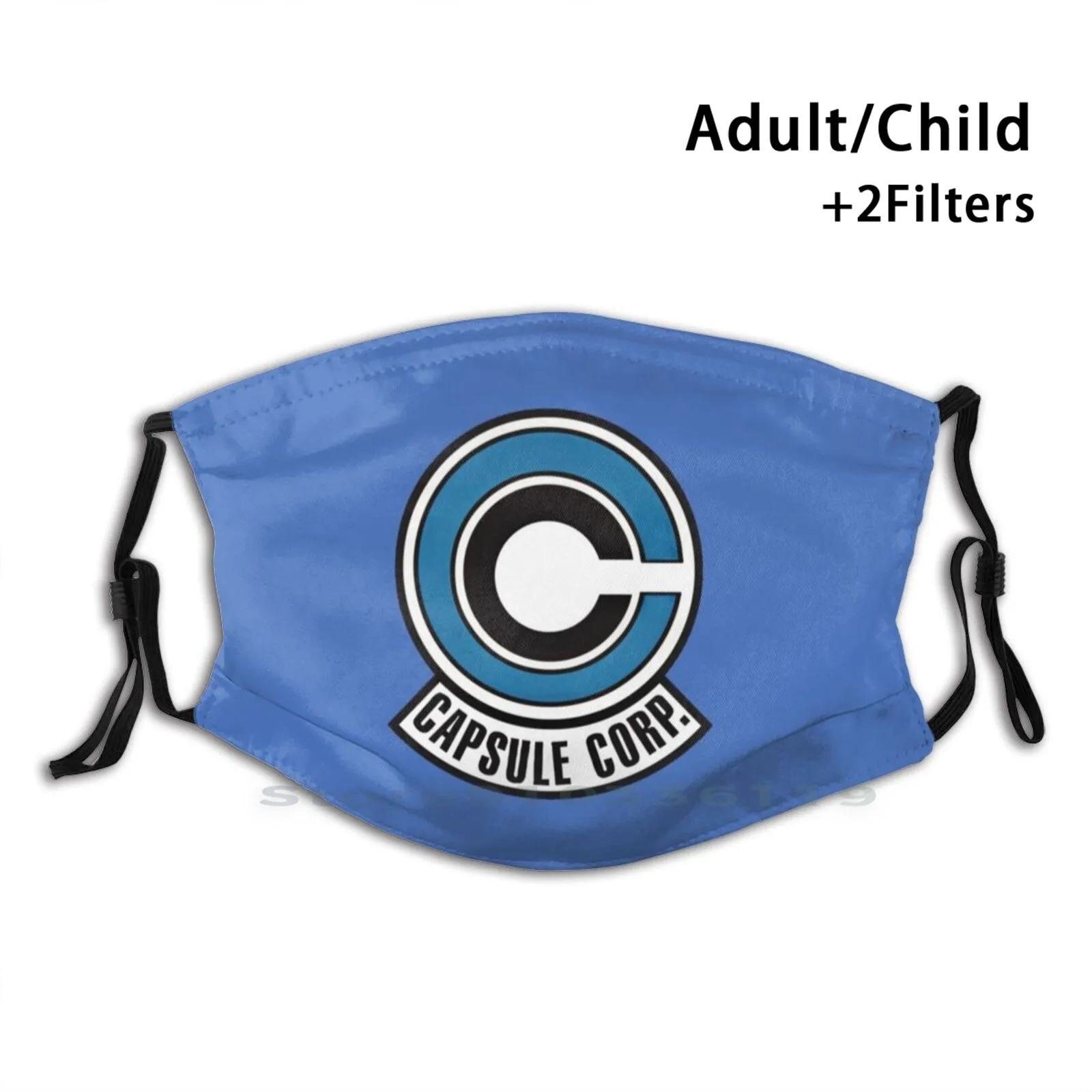 

Детская моющаяся смешная маска для лица чехол Capsule Corp с фильтром чехол Capsule Corp Dbz