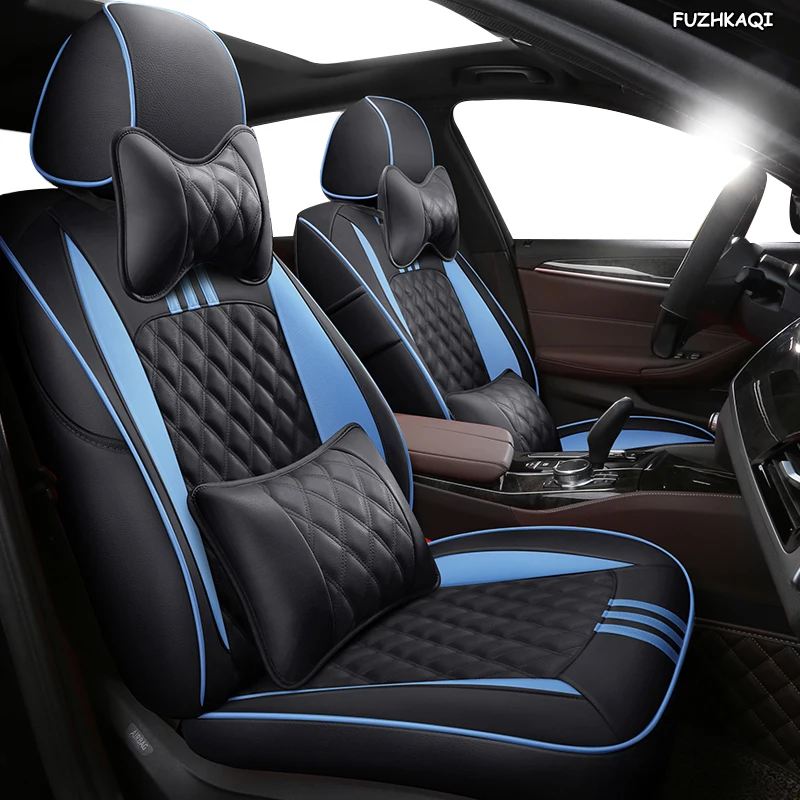 

FUZHKAQI Custom Leather car seat covers For Mercedes-Benz Viano GLK GLA GL CLA CLS CLK SLK GLE GLS GLC Vito seat cover