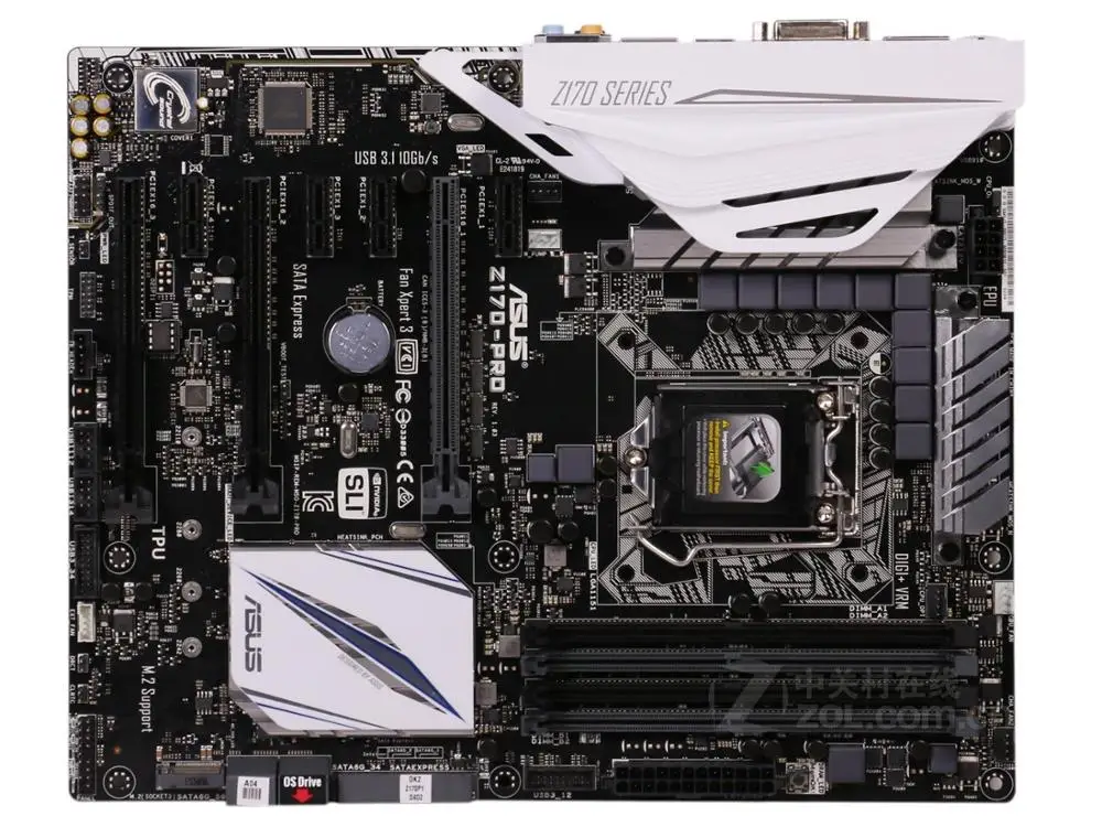 Бесплатная доставка оригинальная материнская плата для ASUS Z170 PRO DDR4 LGA 1151 USB3.1 64 Гб