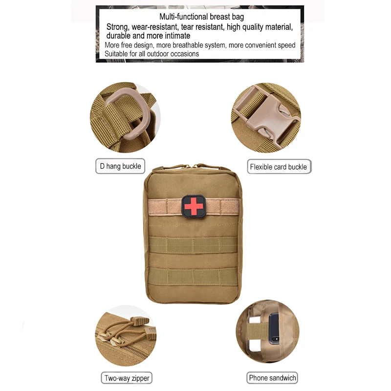 Медицинский Набор для первой помощи тактический военный мини чехол путешествий