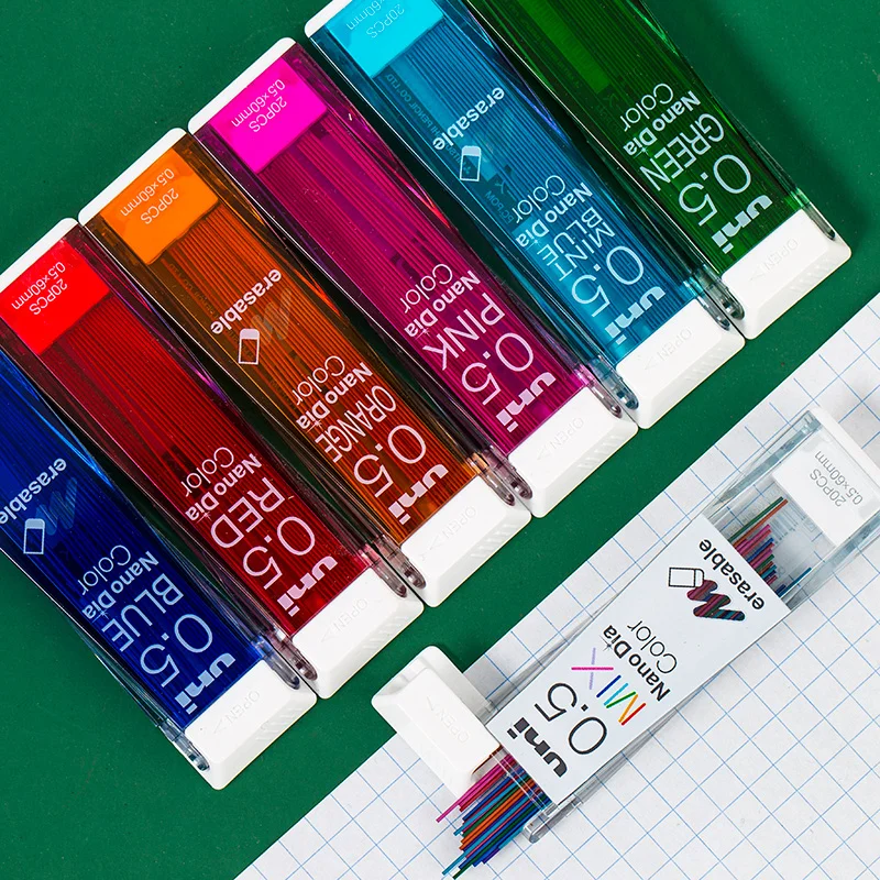 1 шт. Япония Uni Nano Dia Color 0 5 202NDC цветные механические стержни для карандашей мм