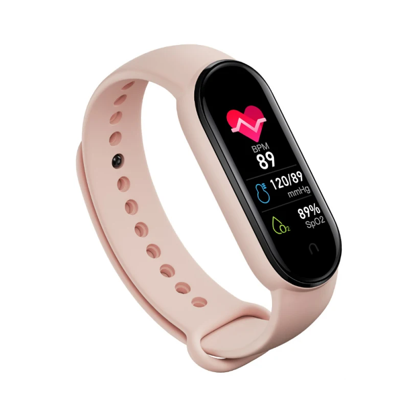 1PC M6 Smart Bracelet Watch Fitness Tracker Heart Rate Blood Pressure Monitor Color Screen IP67 Waterproof Smart Watch