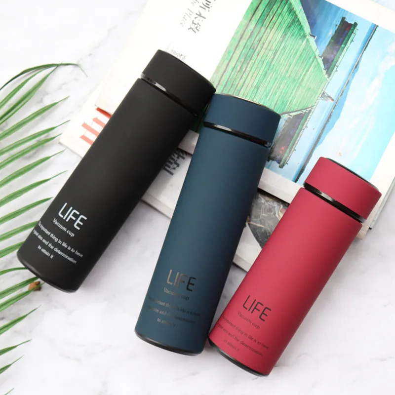Tea Vacuum Flask With Filter Stainless Steel Sport Thermal Cup Coffee Mug Tea Bottle Office Business