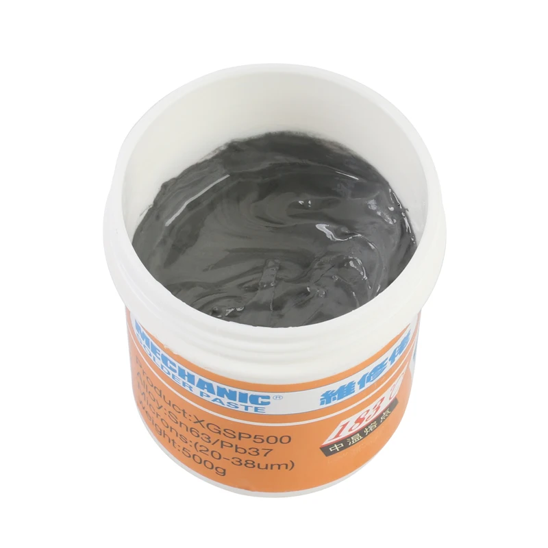 

100% MECHANIC BGA Solder Flux Paste Soldering Tin Cream Sn63/Pb37 25-45um MCN-906SBI XG-40 500g