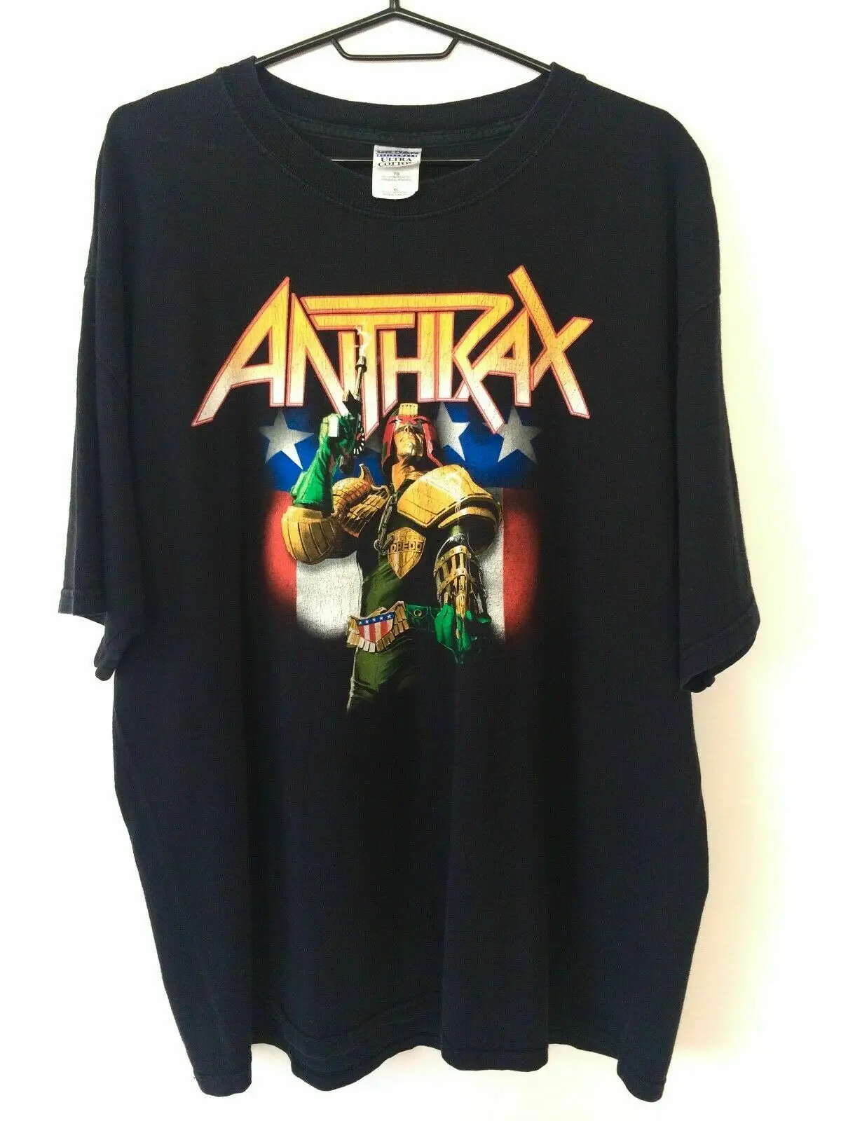 Anthrax Судья Дредд Я закон футболка унисекс Размеры S 5Xl|Мужские футболки| |