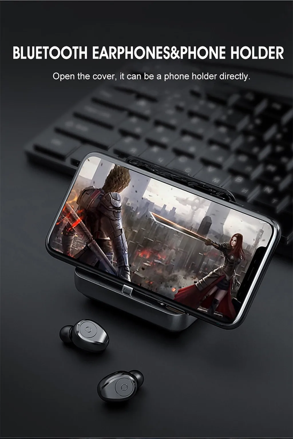 50 # TWS Bluetooth наушники с микрофоном светодиодный дисплей беспроводные