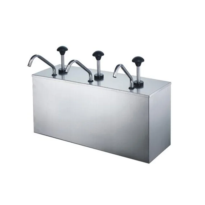 3 ведро диспенсер для соусов насос Squeeze приправа распределяя Нержавеющая сталь