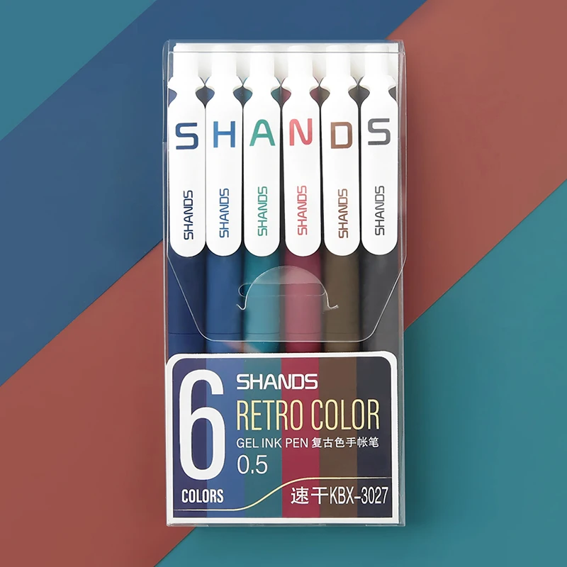 Цветные маркеры в стиле ретро шариковая ручка 0 5 мм черный синий коричневый