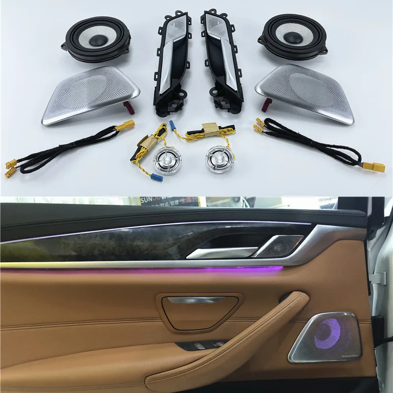

Car Luminous Speaker For BMW G30 G38 5 Series High Quality Night Vision Treble Tweeter Audio Trumpet Horn 64 colors LED light