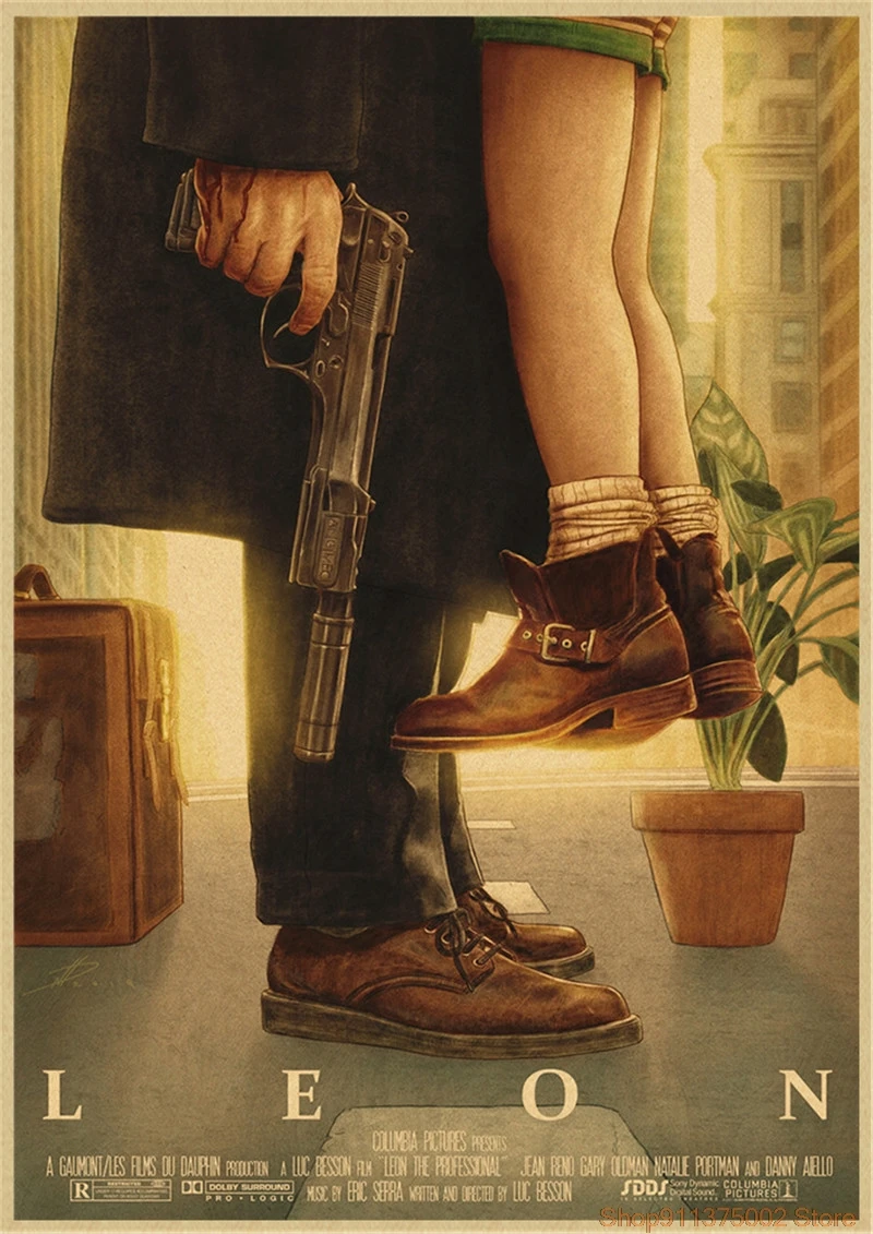 

Винтажная наклейка на стену "Киллер не слишком холодный"