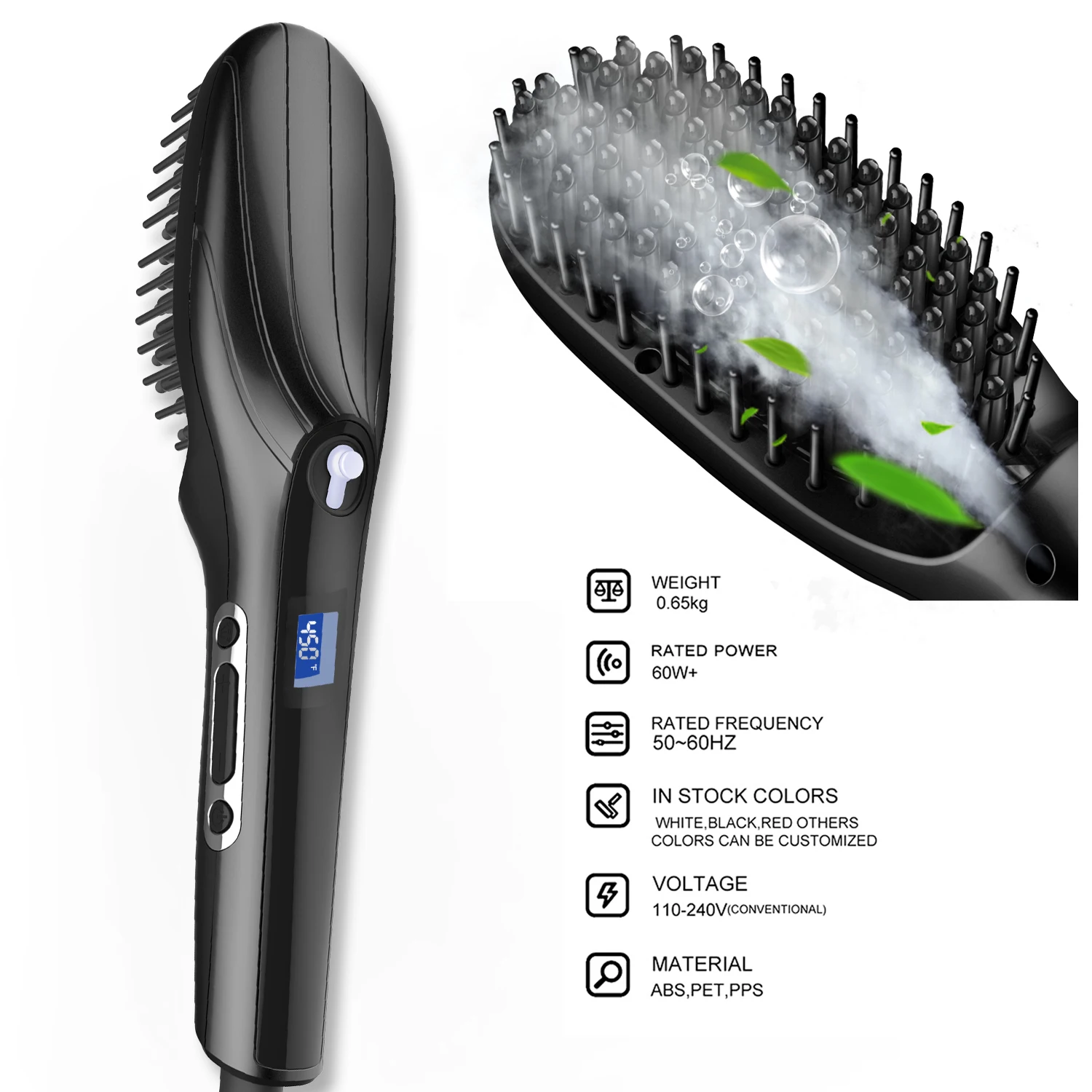 Профессиональная Паровая щетка для выпрямления волос горячая расческа Утюги