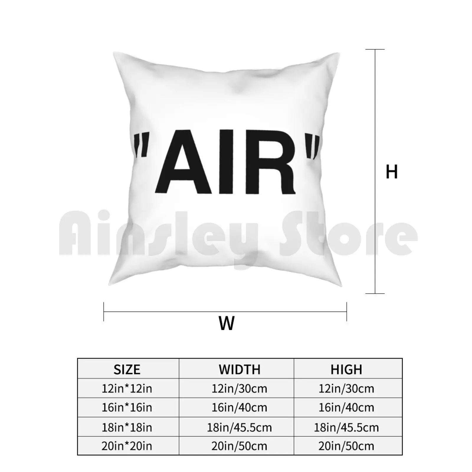 Наволочка Air с логотипом-черная украшение для дома принтом мягкая искусственная