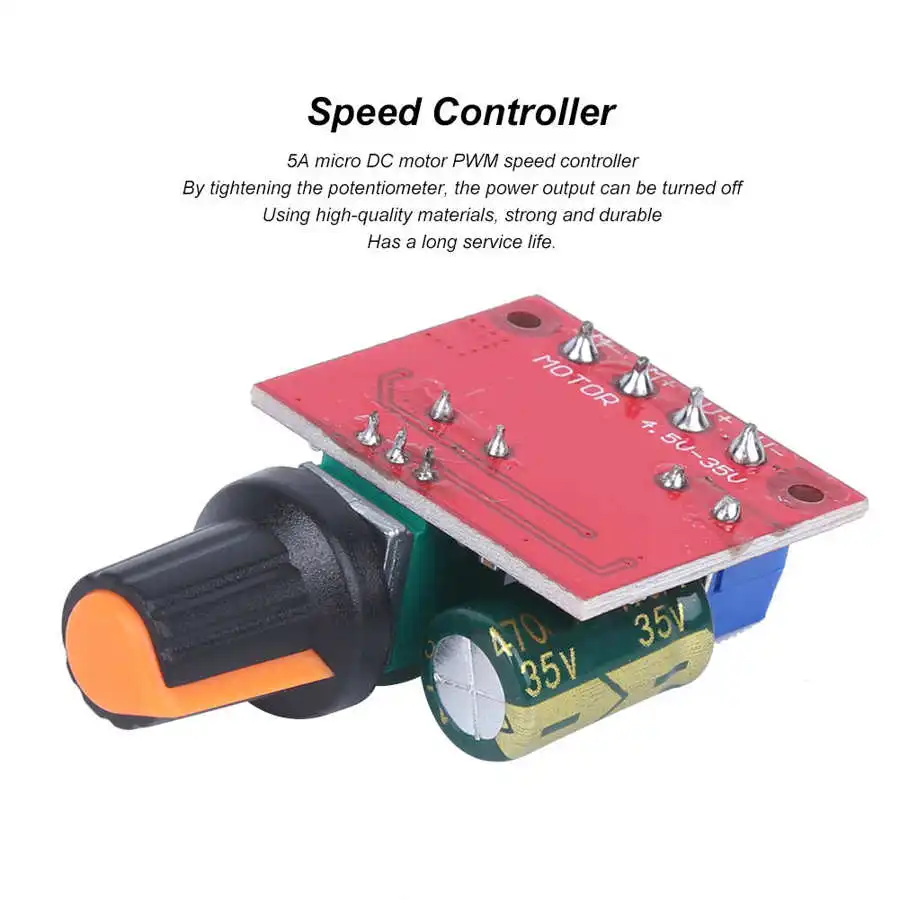 2 шт. регулятор скорости мини двигатель постоянного тока 4 5 28 в Регулируемый