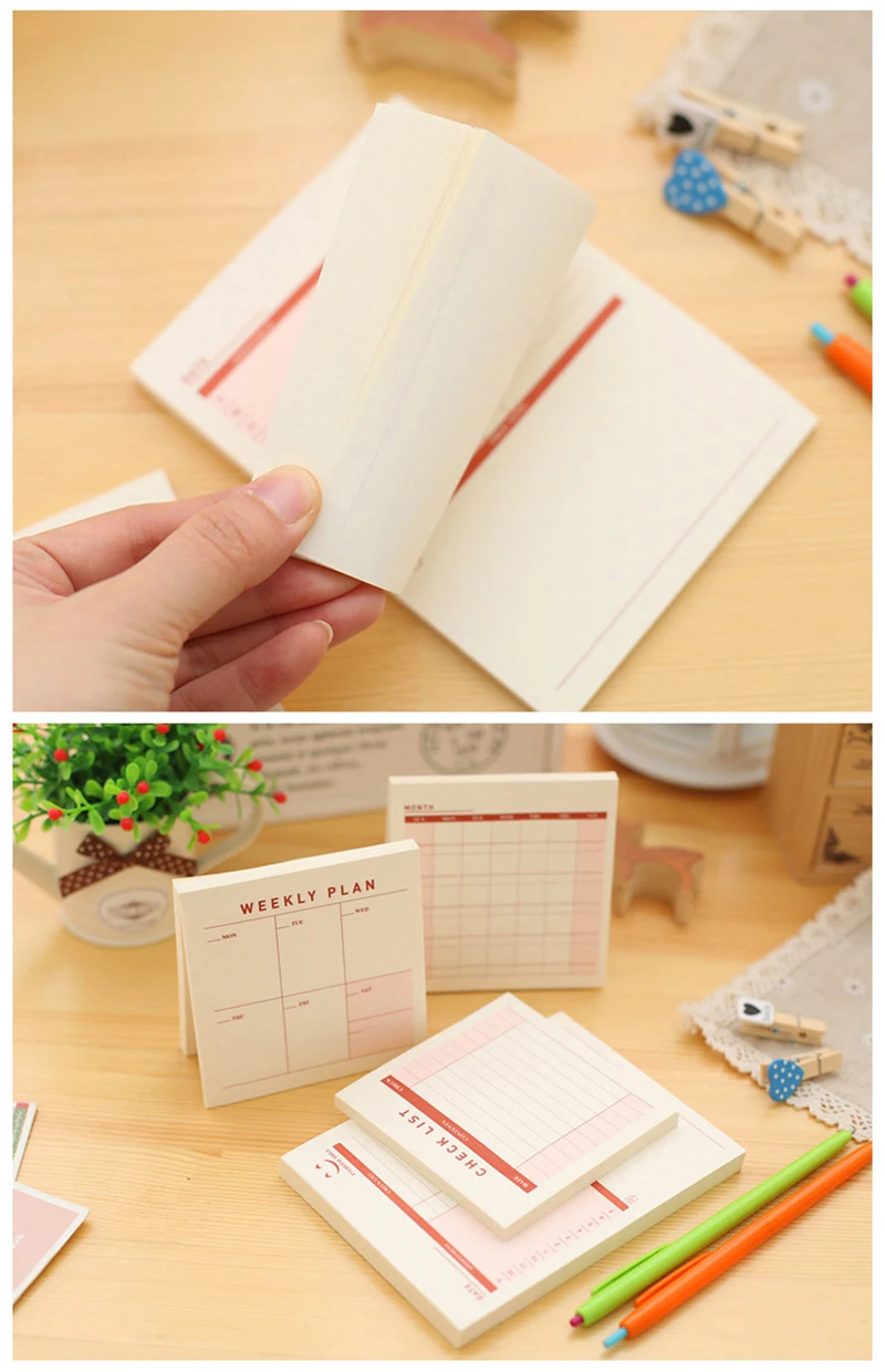 Блокнот еженедельный ежемесячный дневник блокнот для офиса записная книжка