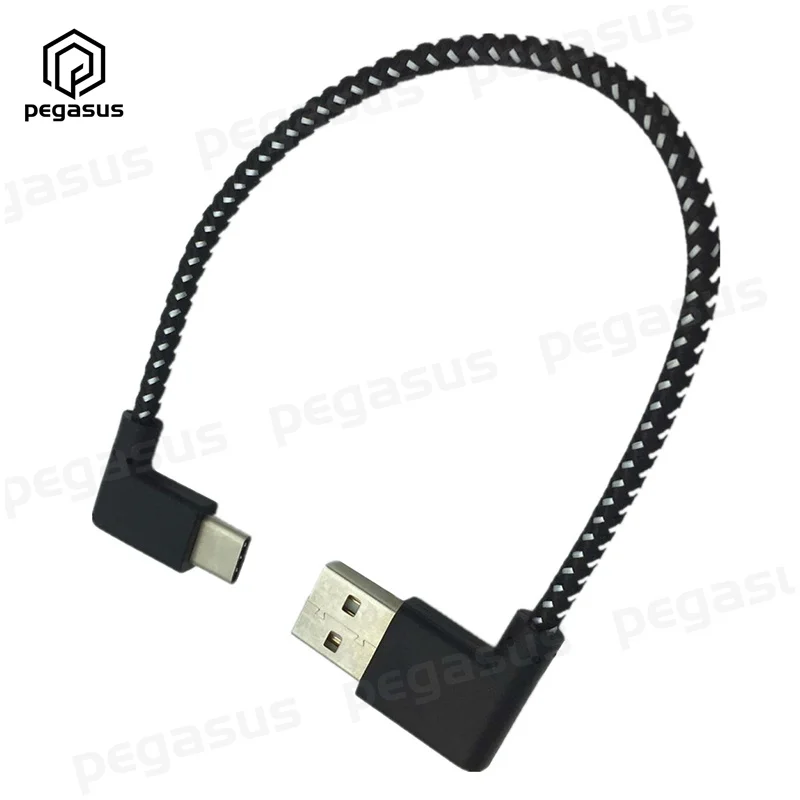 90° Angle Type-A to USB3.1 Type-C Male USB Data Sync &amp Charge Cable Connector 0.2m/1m/2m | Электроника