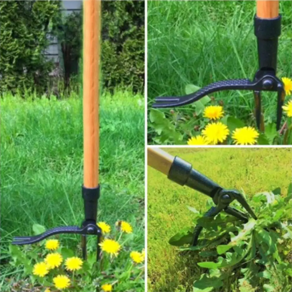 

Standing Weed Puller Tool Weeding Hook Manual Garden Lawn Root Remover Weeder Easy Apply Vertical Weeding Digging Grass Shovel