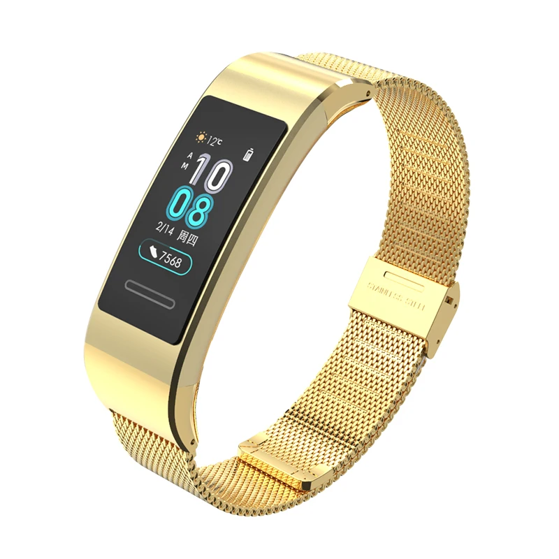 Mijobs для huawei Band 3 браслет для huawei Band 3 pro ремешок металлический ремешок для часов из нержавеющей стали умные аксессуары