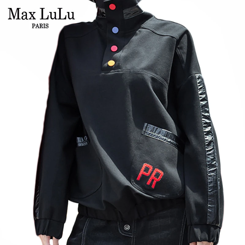 Max LuLu 2019 модные корейские женские зимние панковские топы и блузки рубашки с