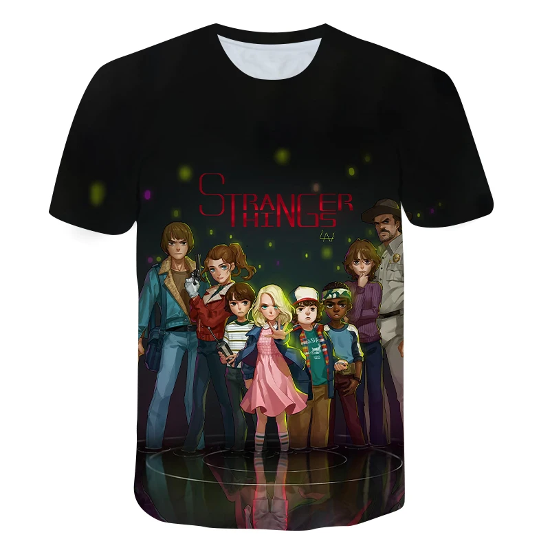 

Baby Boy Stranger Things T Shirt Upside Down Eleven Tshirt Harajuku Teen Girls Graphic T-shirt Top Tee Shirts Funny Clothing