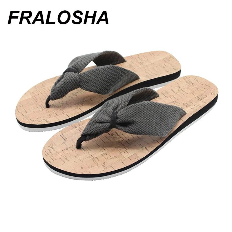 FRALOSHA/женские шлепанцы Летние пляжные тапочки на плоской подошве Модные |