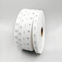 1000pcslot xs s m l xl clothes size label adult children clothing shoes bag measuring label ruler height measurement tool