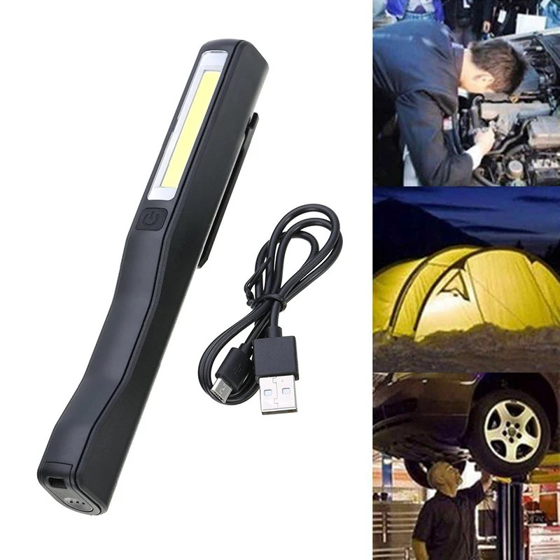 

New Rechargeable LED COB Portable Camping Work Inspection Light Lamp Hand Torch Magnetic for Household Workshop Automobile Campi