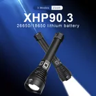 Очень яркий XHP90.3 светодиодный тактический фонарь флэш светильник фонарь usb Перезаряжаемый охотничий фонарь светодиодной вспышкой светильник xhp70 18650 26650 лампа для кемпинга