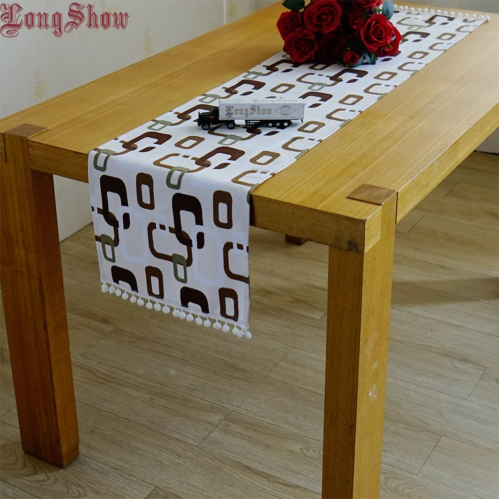 

Креативная уникальная прямоугольная Геометрическая Современная стильная бежевая скатерть с тесьмой и кружевом в виде шара