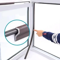 2m 6m self adhesive door window sealing strip soundproof acoustic foam seal tape weather stripping gap filler window hardware