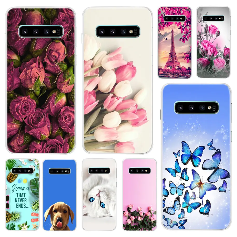 Чехол для Samsung Galaxy S10 силиконовый мягкий чехол накладка S10E чехлы телефонов Plus Lite S