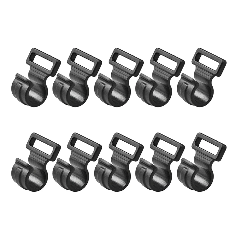 

10pcs Tent Hooks Camping Caravan Awning Tent Wind Rope Clamp Tent Clip Windproof