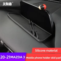 for mazda 3 bp 2020 2021 accessories instrument panel anti slip mat mobile phone navigation car holder interior decoration pad