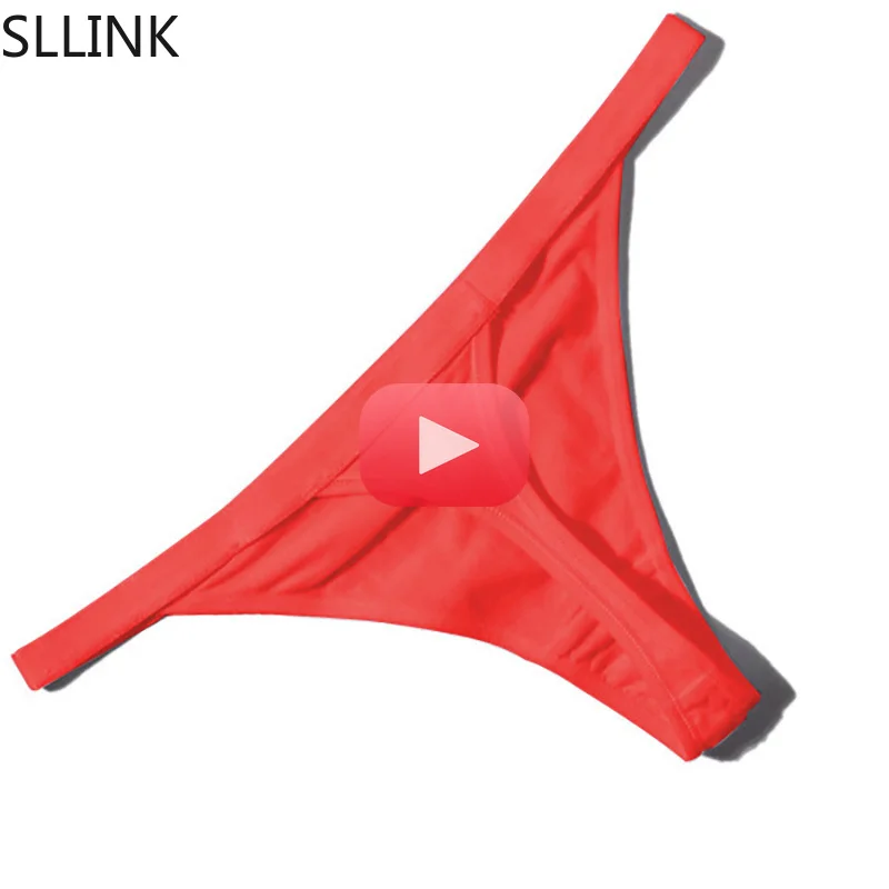 Трусики-стринги женские хлопковые однотонные в спортивном стиле | Женская одежда