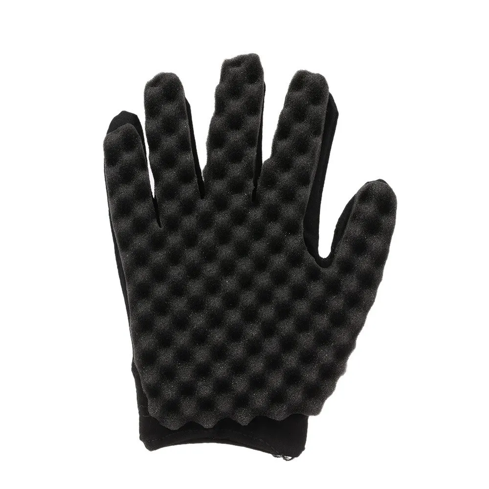 Афро завивка для волос перчатки с губкой учебник барберов волна Черная Твист