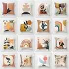 Простые искусственные наволочки из полиэстера, декоративные подушки для дивана, домашнего декора