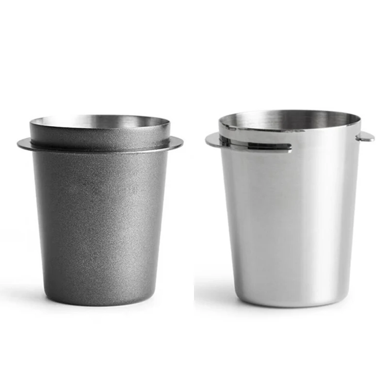 

Stainless Steel Dosing Cup Coffee Sniffing Mug Powder Feeder for Espresso Machine Portafilter Coffee Tamper