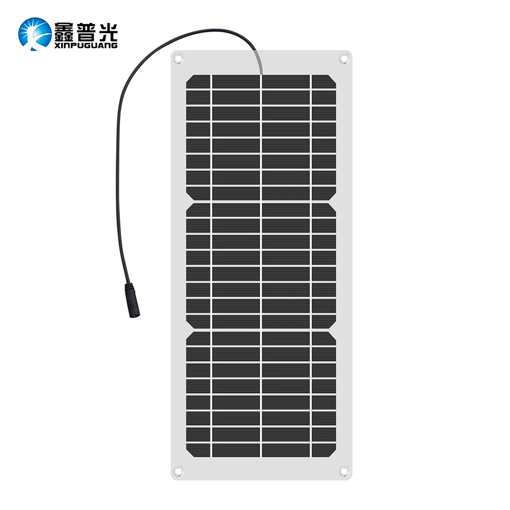 XINPUGUANG 12 В 15 Вт Гибкая солнечная панель зарядное устройство 5 В 1A USB выходное устройство портативная солнечная панель s+ DC крокодил зажим Sol панель