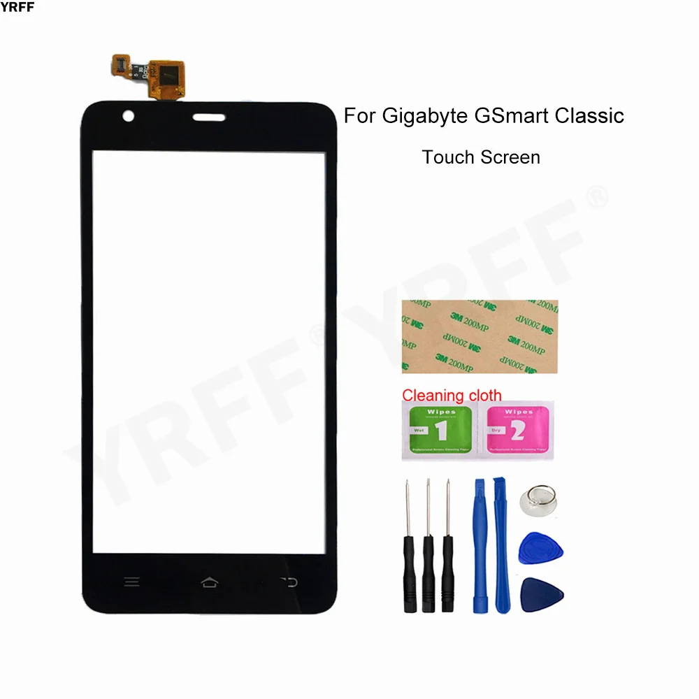 

Новый Панель объектив Сенсор для Gigabyte GSmart классический стеклянный кодирующий преобразователь сенсорного экрана в сборе запасных частей Бе...