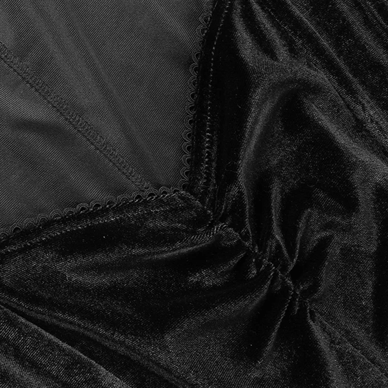 

Vintage Lace Black Dress Goth Sexy High Waist Mini Dress Aesthetic Elegant Short Sleeve a Line Dress Party Club Wear